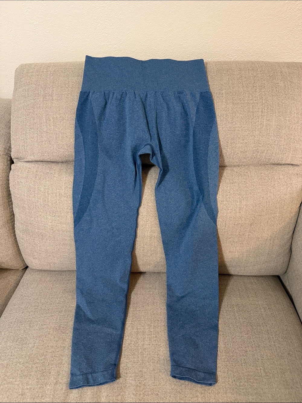 NVGTN women’s ' High-Waist Leggings in Heathered Blue - size large